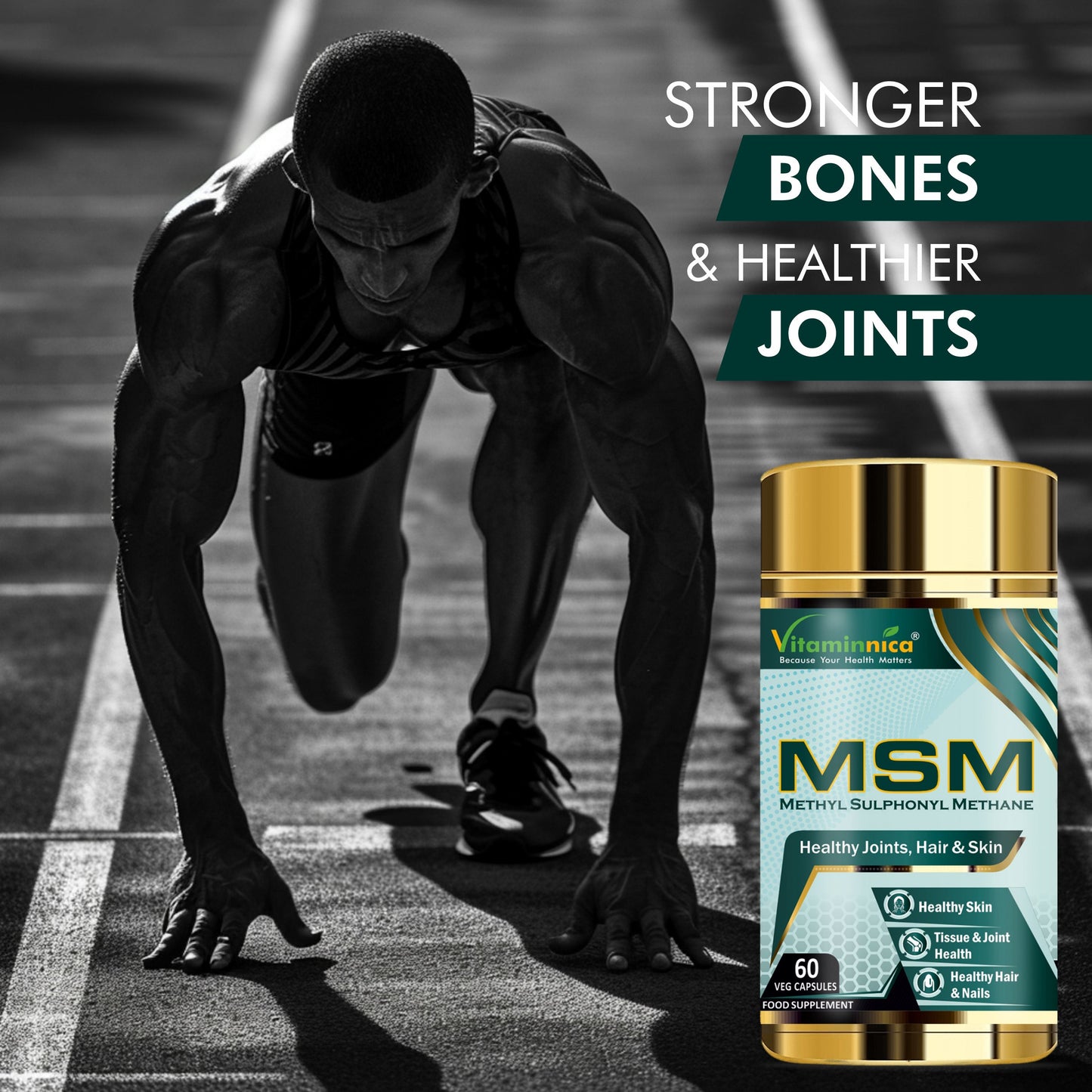 Vitaminnica Methyl Sulphonyl Methane (MSM)- 60 Capsules
