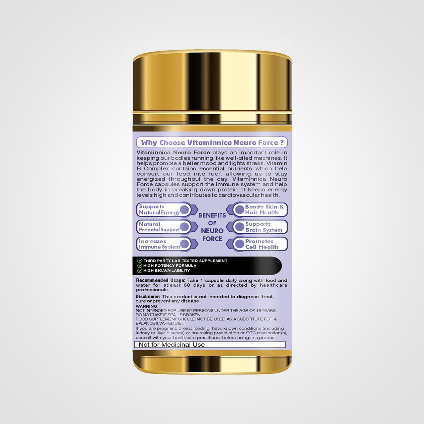 Vitaminnica Neuro Force: Brain Booster-60 Capsules