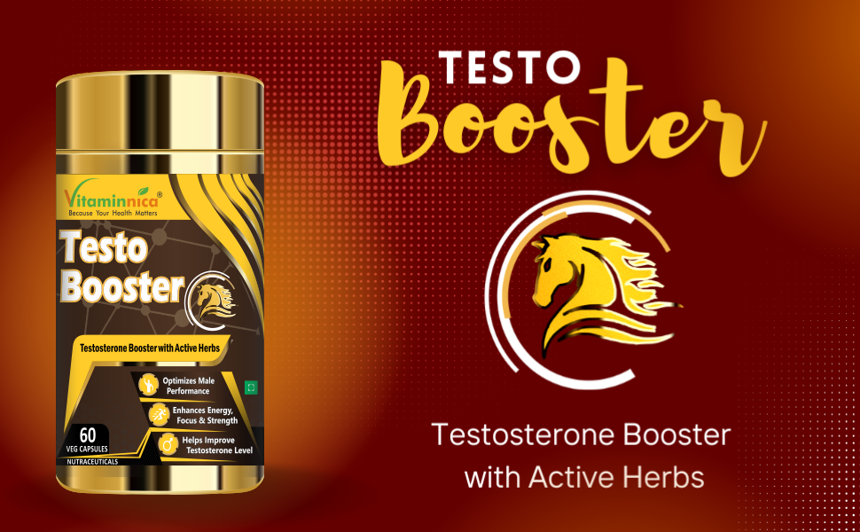 Vitaminnica Testo Booster- 60 Capsules - vitaminnicahealthcare