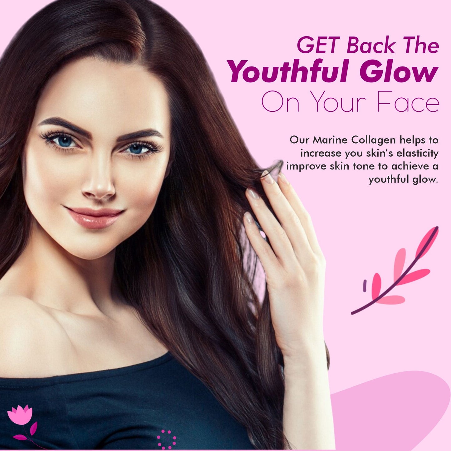 Vitaminnica Vita Beauty Premium Bovine Collagen Powder (Type I & III) with Hyaluronic Acid, Glutathione, Vitamin C, Biotin & Vitamin E | For Glowing Skin & Anti-Aging - 30 servings
