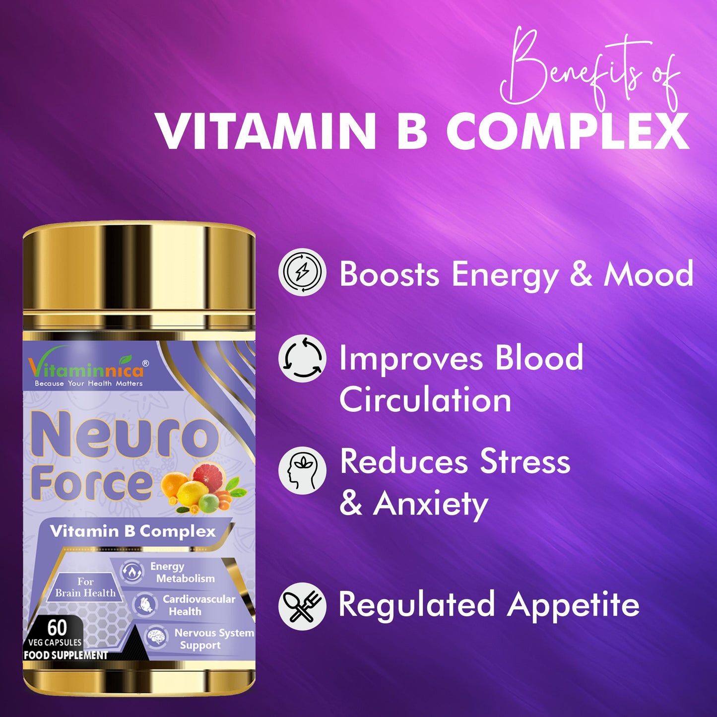 Vitaminnica Neuro Force: Brain Booster-60 Capsules