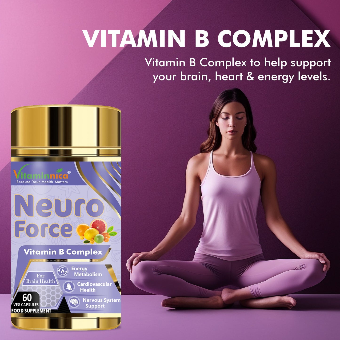 Vitaminnica Neuro Force: Brain Booster-60 Capsules